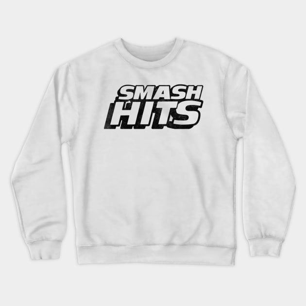 80s Smash Hits Faded Look Design Crewneck Sweatshirt by CultOfRomance